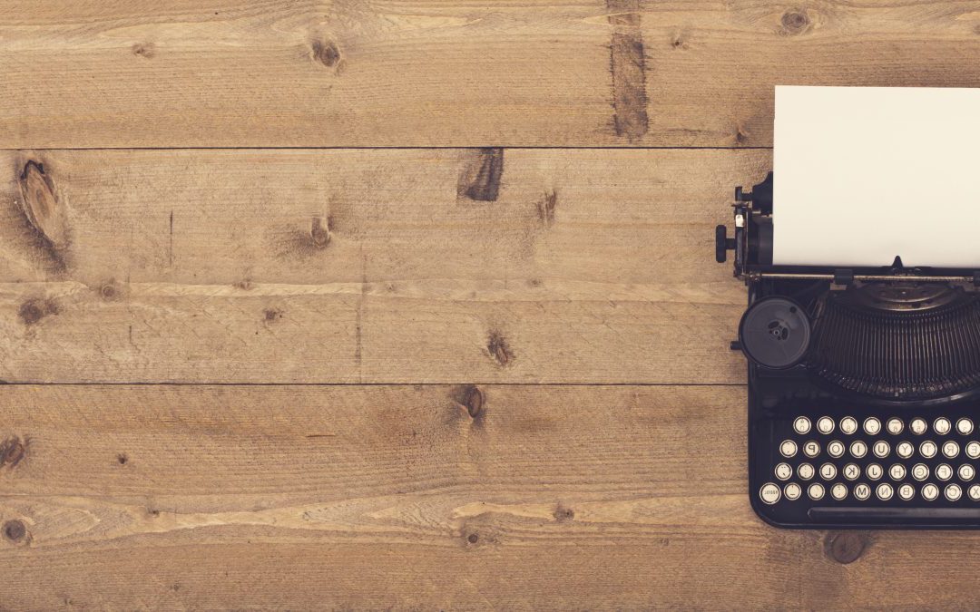 Background image of typewriter